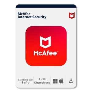 mcafee internet security (1 equipo | 360 dÍas de protecciÓn)