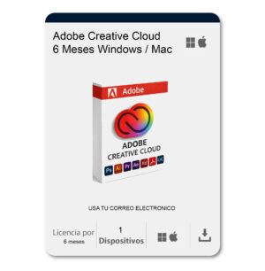 Adobe Creative Cloud "Toda La Colección" 2026 (1 Equipo - 6 Meses)